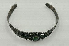 Vintage Fred Harvey Era Turquoise Sterling Silver Cuff Bracelet - Additional view 3