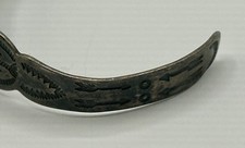 Vintage Fred Harvey Era Turquoise Sterling Silver Cuff Bracelet - Additional view 4