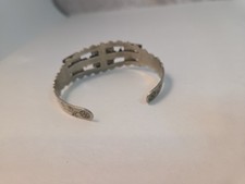 Vintage Fred Harvey Era Navajo Sterling Silver Turquoise THUNDERBIRD Bracelet - Additional view 8