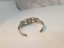 Vintage Fred Harvey Era Navajo Sterling Silver Turquoise THUNDERBIRD Bracelet - Additional view 9