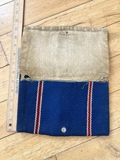 Vintage Hand Woven Fred Harvey El Grandee Wool Clutch Purse Blue Chimayo - Additional view 3
