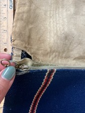 Vintage Hand Woven Fred Harvey El Grandee Wool Clutch Purse Blue Chimayo - Additional view 5