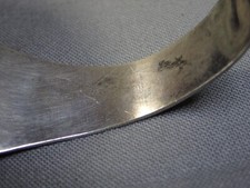 Fred Harvey Era NAVAJO Cerrillos TURQUOISE Hammered COIN Silver Bracelet - Additional view 10