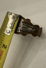 Vintage Copper Sterling Silver Navajo Thunderbird Cuff Bracelet Fred Harvey Era - Additional view 4