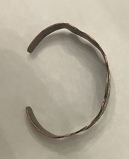 Vintage Copper Sterling Silver Navajo Thunderbird Cuff Bracelet Fred Harvey Era - Additional view 6