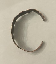 Vintage Copper Sterling Silver Navajo Thunderbird Cuff Bracelet Fred Harvey Era - Additional view 7