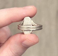 Vintage Navajo Jasper Atlas Ring, Sterling Silver 14K Fred Harvey Era Size 7.25 - Additional view 13