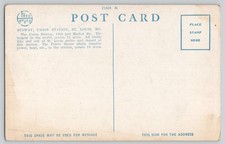 Postcard - Midway - Union Station - St Louis Missouri - Fred Harvey - Train Stat - Additional view 1