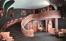 Chicago MS Kungsholm Fred Harvey Restaurant Interior Vtg Postcard I35