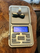 SO PRETTY! Vtg NA Bisbee Turquoise  SS Signed BG Sz 4.5 Old Pawn NA Fred Harvey - Additional view 3