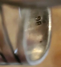 SO PRETTY! Vtg NA Bisbee Turquoise  SS Signed BG Sz 4.5 Old Pawn NA Fred Harvey - Additional view 9