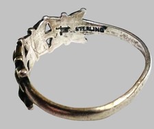 Vtg Bell Trading Fred Harvey Era Sterling Silver Green Turquoise Ring SZ 5 HTF! - Additional view 2