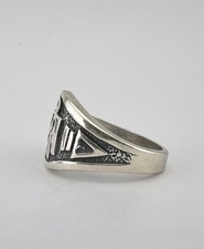 Vintag BELL TRADING POST Fred Harvey Era Sterling Silver Thunderbird Ring - Additional view 6
