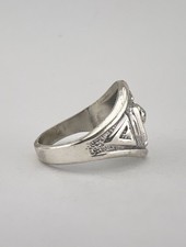 Vtg BELL TRADING POST Fred Harvey Era Sterling Silver Turquoise Thunderbird Ring - Additional view 4