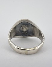 Vtg BELL TRADING POST Fred Harvey Era Sterling Silver Turquoise Thunderbird Ring - Additional view 5