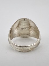 Vintage Fred Harvey Era Sterling Silver Blue Turquoise Stamped Arrow Ring - Additional view 4