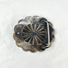 Fred Harvey Era Navajo Turquoise & Silver Concho Buckle - Additional view 6