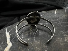 Vintage Navajo Sterling Silver Turquoise Native Cuff Bracelet 925 Fred Harvey - Additional view 12