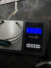 Vintage Navajo Sterling Silver Turquoise Native Cuff Bracelet 925 Fred Harvey - Additional view 4