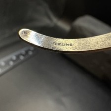 Vintage Sterling Silver Fred Harvey 2” Turquoise Thunderbird Cuff Bracelet - Additional view 2