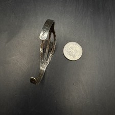 Vintage Sterling Silver Fred Harvey 2” Turquoise Thunderbird Cuff Bracelet - Additional view 10