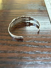 OLD FRED HARVEY ERA Navajo Turquoise Snake Thunderbird STERLING SILVER Bracelet - Additional view 5