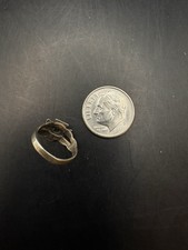 SZ 1.25 Vintage Sterling Silver Thunderbird Turquoise Fred Harvey Ring 925 - Additional view 6