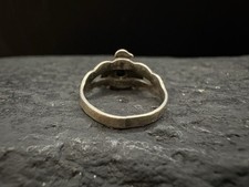 SZ 1.25 Vintage Sterling Silver Thunderbird Turquoise Fred Harvey Ring 925 - Additional view 9