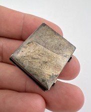 #2 EARLY FRED HARVEY ERA NAVAJO TURQUOISE STERLING SILVER STAMPED PILL BOX - Additional view 3