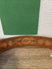 Vintage Chambers Fred Harvey Tooled Leather Belt & Buckle Steerhide Size 36 - Additional view 6