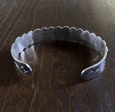 Vintage Fred Harvey Era Turquoise Cuff Bracelet Silver Navajo - Additional view 3