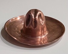 Vintage Fred Harvey Style Copper Cowboy Hat Sombrero Ashtray Trinket Tray - Additional view 13