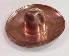 Vintage Fred Harvey Style Copper Cowboy Hat Sombrero Ashtray Trinket Tray - Additional view 6