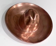Vintage Fred Harvey Style Copper Cowboy Hat Sombrero Ashtray Trinket Tray - Additional view 10