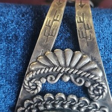 Vintage Size 7 Fred Harvey Era Sterling Turquoise Cuff Gorgeous Craftsmanship - Additional view 14