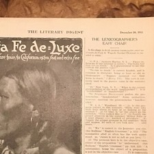 1911 Santa Fe deluxe Fred Harvey Indian California ATSF Train Railway Print Ad - Additional view 1