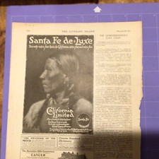 1911 Santa Fe deluxe Fred Harvey Indian California ATSF Train Railway Print Ad - Additional view 7