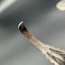 VTG FRED HARVEY ERA GREEN TURQUOISE CROSSED ARROWS STERLING SILVER CUFF BRACELET - Additional view 6