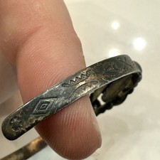OLD Sterling 925 Bell Trading Post Fred Harvey Era Style Turquoise Cuff Bracelet - Additional view 2