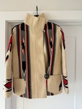 Vintage 30s 40s Fred Harvey Chimayo Jacket Blanket Coat Southwest Rockabilly - Additional view 1