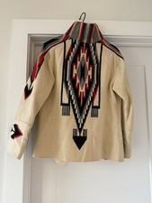 Vintage 30s 40s Fred Harvey Chimayo Jacket Blanket Coat Southwest Rockabilly - Additional view 2