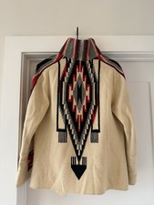 Vintage 30s 40s Fred Harvey Chimayo Jacket Blanket Coat Southwest Rockabilly - Additional view 3