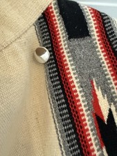 Vintage 30s 40s Fred Harvey Chimayo Jacket Blanket Coat Southwest Rockabilly - Additional view 6