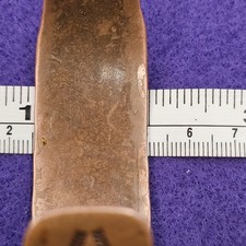 Vintage Heavy 41g Copper Sterling Silver Cuff Bracelet Fred Harvey Era 7.25