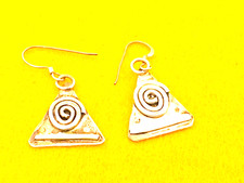 🔥Robert Jonhson 1950s Fred Harvey Native American STERLING SILVER earrings dang