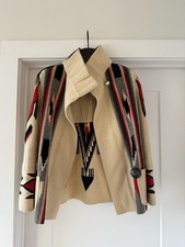 Vintage 30s 40s 50s Fred Harvey Chimayo Jacket Blanket Coat Southwest Rockabilly - Additional view 1