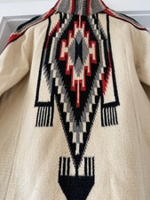 Vintage 30s 40s 50s Fred Harvey Chimayo Jacket Blanket Coat Southwest Rockabilly - Additional view 12