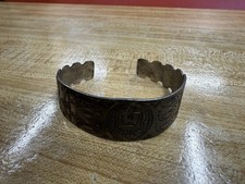 Vintage Fred Harvey Thunderbird/Kachina Cuff Bracelet