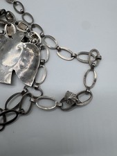 NATIVE AMERICAN NAVAJO TURQUOISE & STERLING FRED HARVEY ERA THUNDERBIRD NECKLACE - Additional view 6