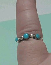 Lot 10 Pieces 1940s FRED HARVEY Turquoise & Silver Bracelets Earrings Ring WWII - Additional view 16